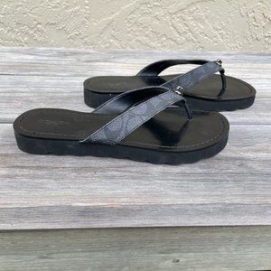 Coach Shelly Flip Flops Size 8